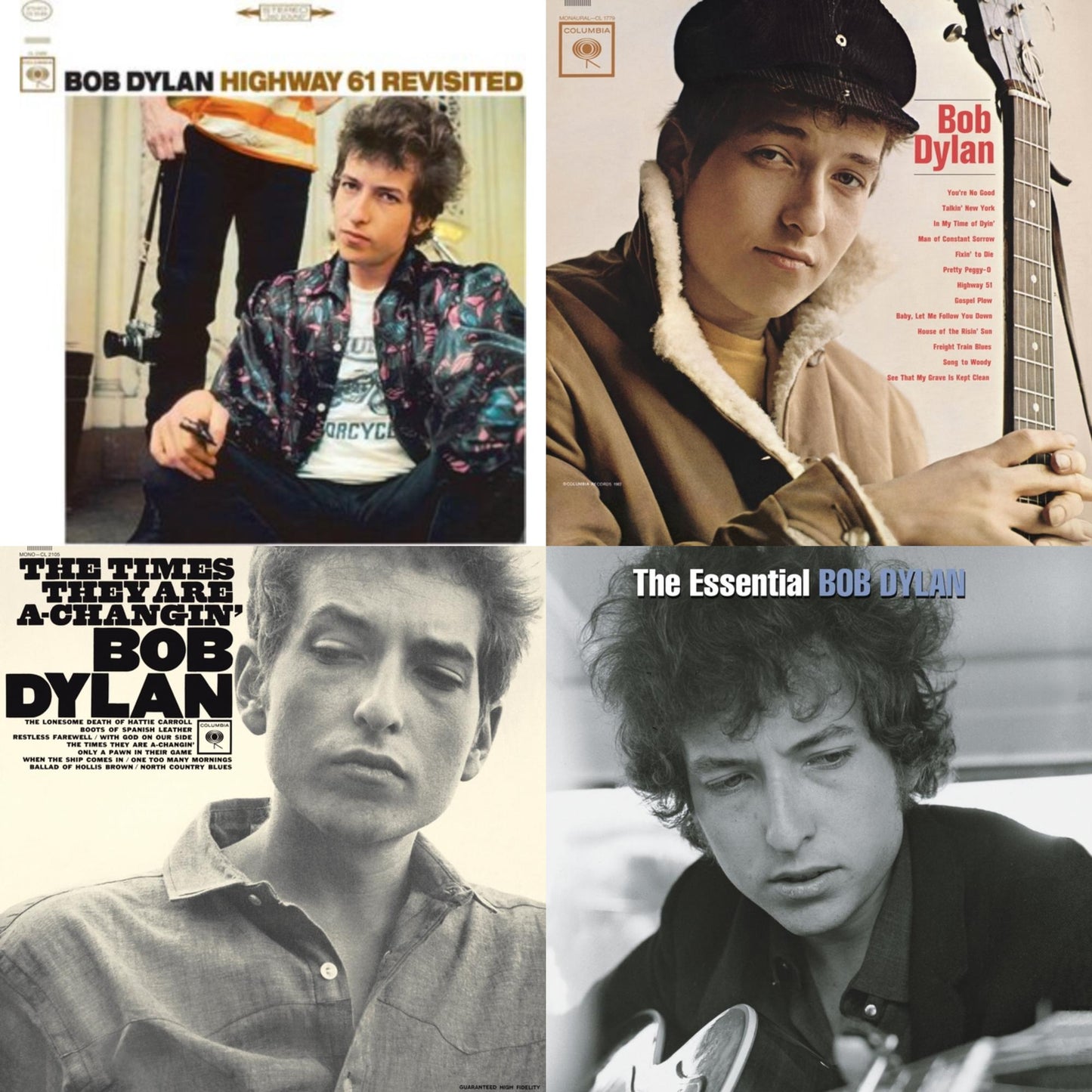 Highway 61 Revisited & Bob Dylan (Mono) & Times They Are A-Changin (Mono) & Essential Bob Dylan