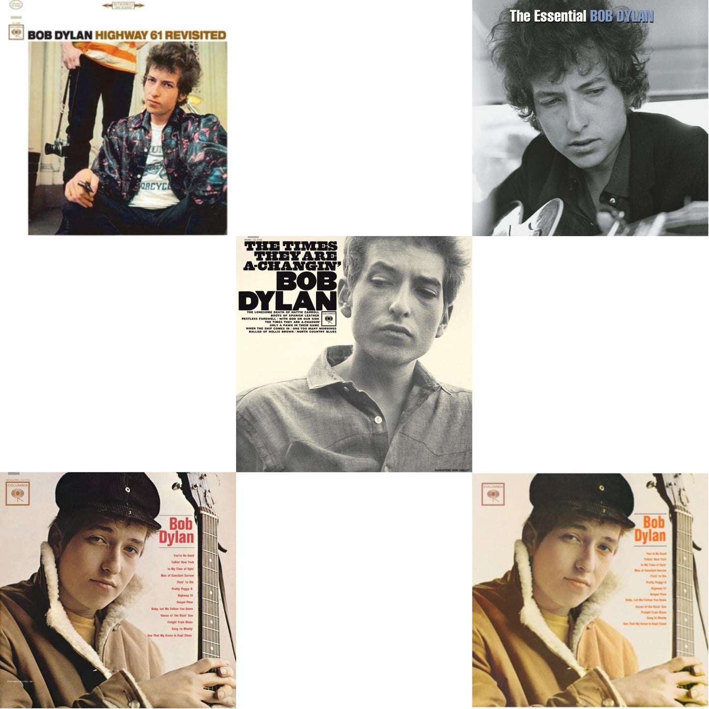Highway 61 Revisited & Bob Dylan (Mono) & Times They Are A-Changin (Mono) & Essential Bob Dylan & Bob Dylan