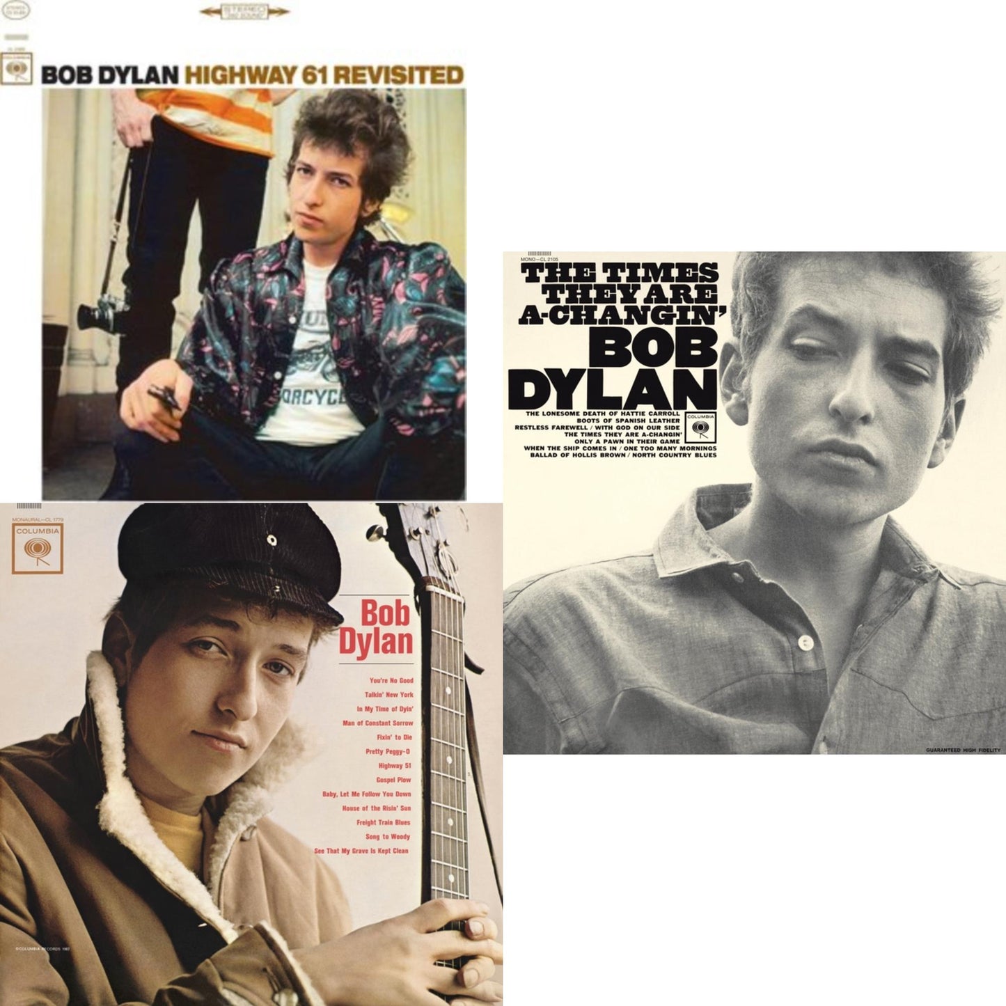 Highway 61 Revisited & Bob Dylan (Mono) & Times They Are A-Changin (Mono)