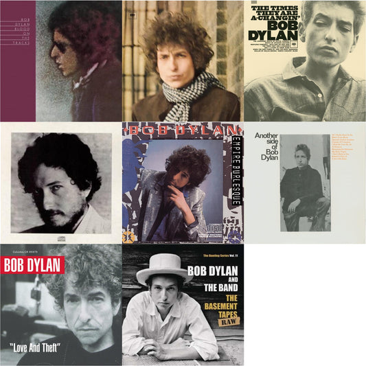 Blood On The Tracks & Blonde On Blonde & Times They Are A-Changin & New Morning & Empire Burlesque & Another Side Of Bob Dylan & Love & Theft & Basement Tapes Raw: The Bootleg Series Vol.11
