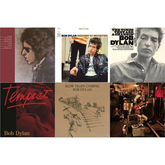 Blood On The Tracks (150G/Dl Insert) & Highway 61 Revisited & Times They Are A-Changin (Mono) & Tempest (2LP/CD/180G/Gatefold) & Slow Train Coming (150G/Dl Card) & Basement Tapes