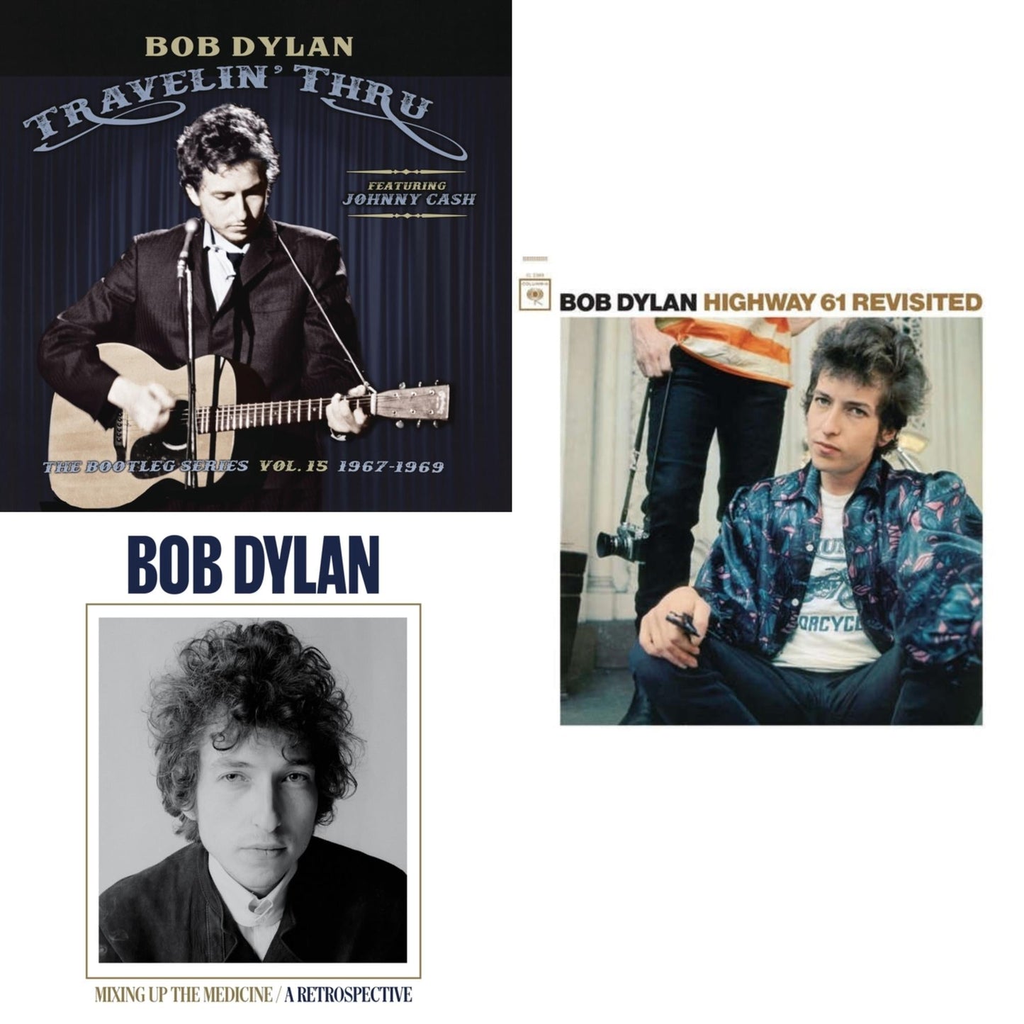 Traveling Thru Ft Johnny Cash: Bootleg Series Vol. 15 (3LP) & Mixing Up The Medicine & Highway 61 Revisited