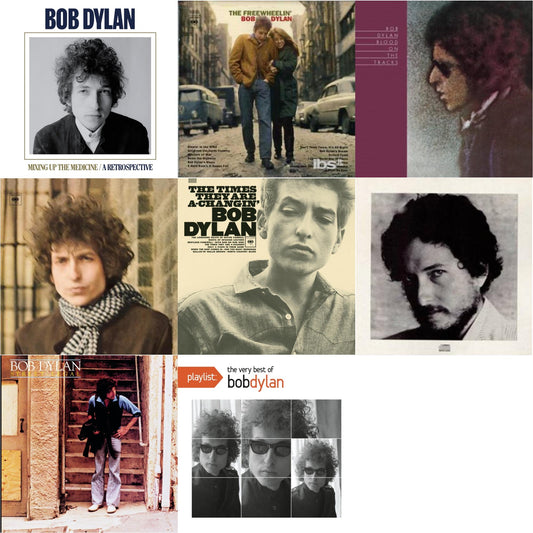 Mixing Up The Medicine & Freewheelin Bob Dylan & Blood On The Tracks & Blonde On Blonde & Times They Are A-Changin & New Morning & Street Legal & Playlist: Very Best Of Bob Dylan