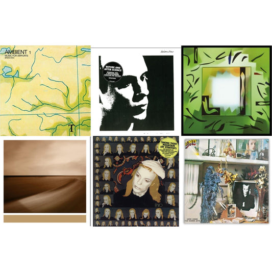 This is a 6 LP Vinyl SKU bundle.
1.This LP Vinyl is brand new.Format: LP VinylMusic Style: AmbientThis item's title is: Ambient 1: Music For AirportsArtist: Brian EnoLabel: ASTRALWERKSBarcode: 602567750543Release Date: 11/16/2018
2.This LP Vinyl is brand new.