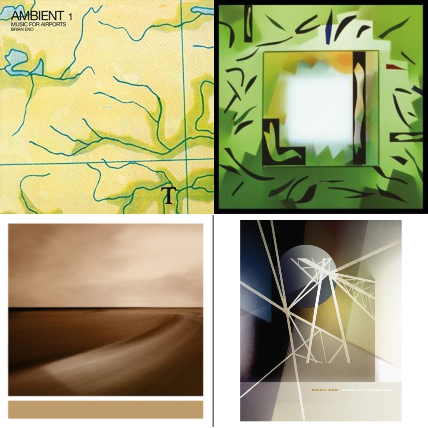 This is a 4 LP Vinyl SKU bundle.
1.This LP Vinyl is brand new.Format: LP VinylMusic Style: AmbientThis item's title is: Forever Voiceless (Crystal Clear LP Vinyl)Artist: Brian EnoLabel: Opal RecordsBarcode: 602448824912Release Date: 4/22/2023
2.This LP Vinyl is brand new.