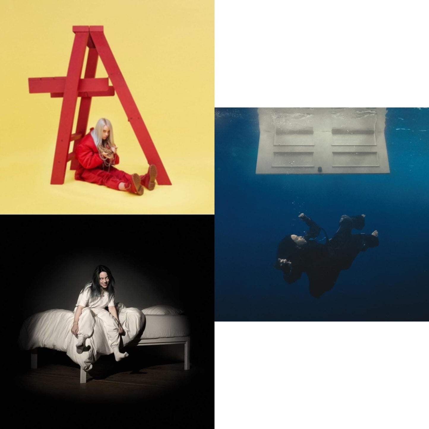 Billie Eilish - Hit Me Hard & Soft & When We All Fall Asleep, Where Do We Go? & Dont Smile At Me - CD Bundle