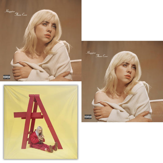 Billie Eilish - Happier Than Ever (X) (2LP) & Happier Than Ever (2LP/Recycled Vinyl/Rainbow Foil Jacket) (Rsd) & Billie Eilish - Dont Smile At Me (Black LP Vinyl)