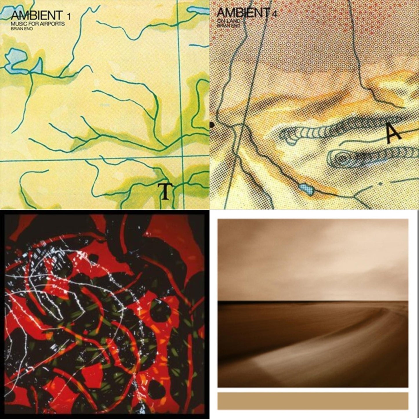 Ambient 1: Music For Airports & Ambient 4: On Land & Nerve Net (2LP/Gatefold/Dl) & Small Craft On A Milk Sea (2LP/Dl Card)