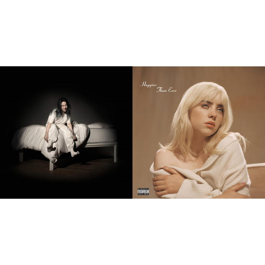 Billie Eilish - Happier Than Ever (X) (2LP) & When We All Fall Asleep, Where Do We Go? (Pale Yellow LP Vinyl)
