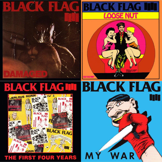 This is a 4 LP Vinyl SKU bundle.
1.This LP Vinyl is brand new.Format: LP VinylMusic Style: HardcoreThis item's title is: DamagedArtist: Black FlagLabel: SST RECORDSBarcode: 018861000718Release Date: 1/1/2024
2.This LP Vinyl is brand new.