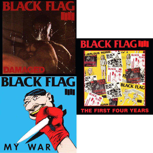 This is a 3 LP Vinyl SKU bundle.
1.This LP Vinyl is brand new.Format: LP VinylMusic Style: HardcoreThis item's title is: DamagedArtist: Black FlagLabel: SST RECORDSBarcode: 018861000718Release Date: 1/1/2024
2.This LP Vinyl is brand new.