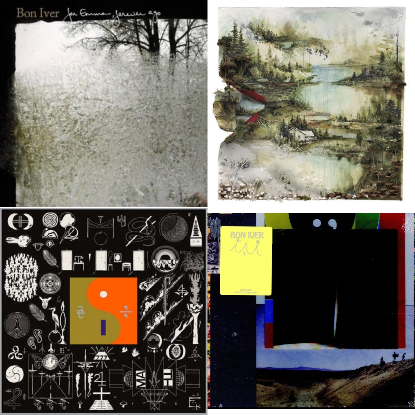 For Emma Forever Ago & Bon Iver & 22 A Million & I,I