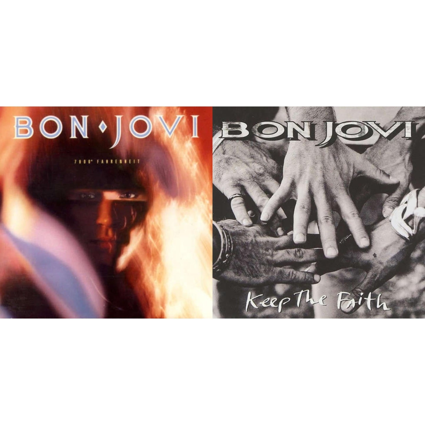 This is a 2 LP Vinyl SKU bundle.
1.This LP Vinyl is brand new.Format: LP VinylMusic Style: Hard RockThis item's title is: 7800º Fahrenheit (180G)Artist: Bon JoviLabel: ISLAND/UMEBarcode: 602547029201Release Date: 11/4/2016
2.This LP Vinyl is brand new.