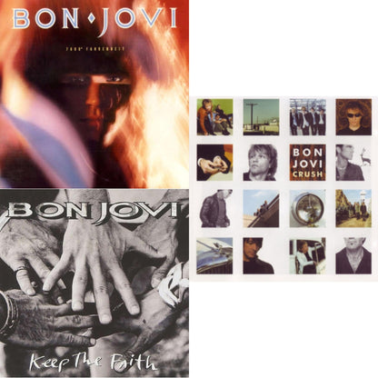 This is a 3 LP Vinyl SKU bundle.
1.This LP Vinyl is brand new.Format: LP VinylMusic Style: Hard RockThis item's title is: 7800º Fahrenheit (180G)Artist: Bon JoviLabel: ISLAND/UMEBarcode: 602547029201Release Date: 11/4/2016
2.This LP Vinyl is brand new.