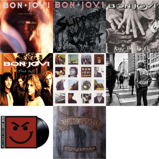 This is a 8 LP Vinyl SKU bundle.
1.This LP Vinyl is brand new.Format: LP VinylThis item's title is: ForeverArtist: Bon JoviBarcode: 602465377019Release Date: 6/7/2024
2.This LP Vinyl is brand new.