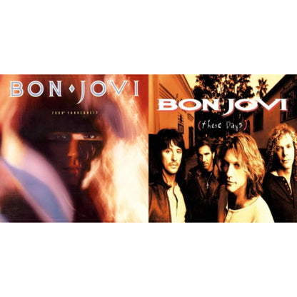 This is a 2 LP Vinyl SKU bundle.
1.This LP Vinyl is brand new.Format: LP VinylMusic Style: Hard RockThis item's title is: 7800º Fahrenheit (180G)Artist: Bon JoviLabel: ISLAND/UMEBarcode: 602547029201Release Date: 11/4/2016
2.This LP Vinyl is brand new.