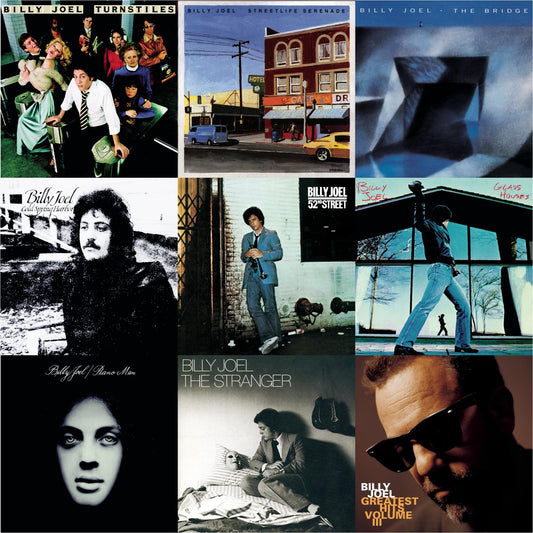 Turnstiles & Streetlife Serenade & Bridge & Cold Spring Harbor & 52Nd Street & Glass Houses & Piano Man & Stranger & Greatest Hits Vol.3