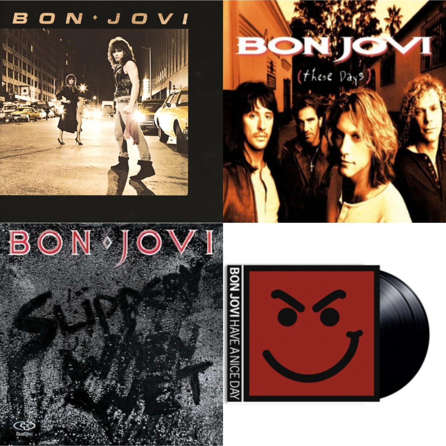 Bon Jovi (180G) & Slippery When Wet (180G) & These Days (180G) & Have A Niceday (180G)