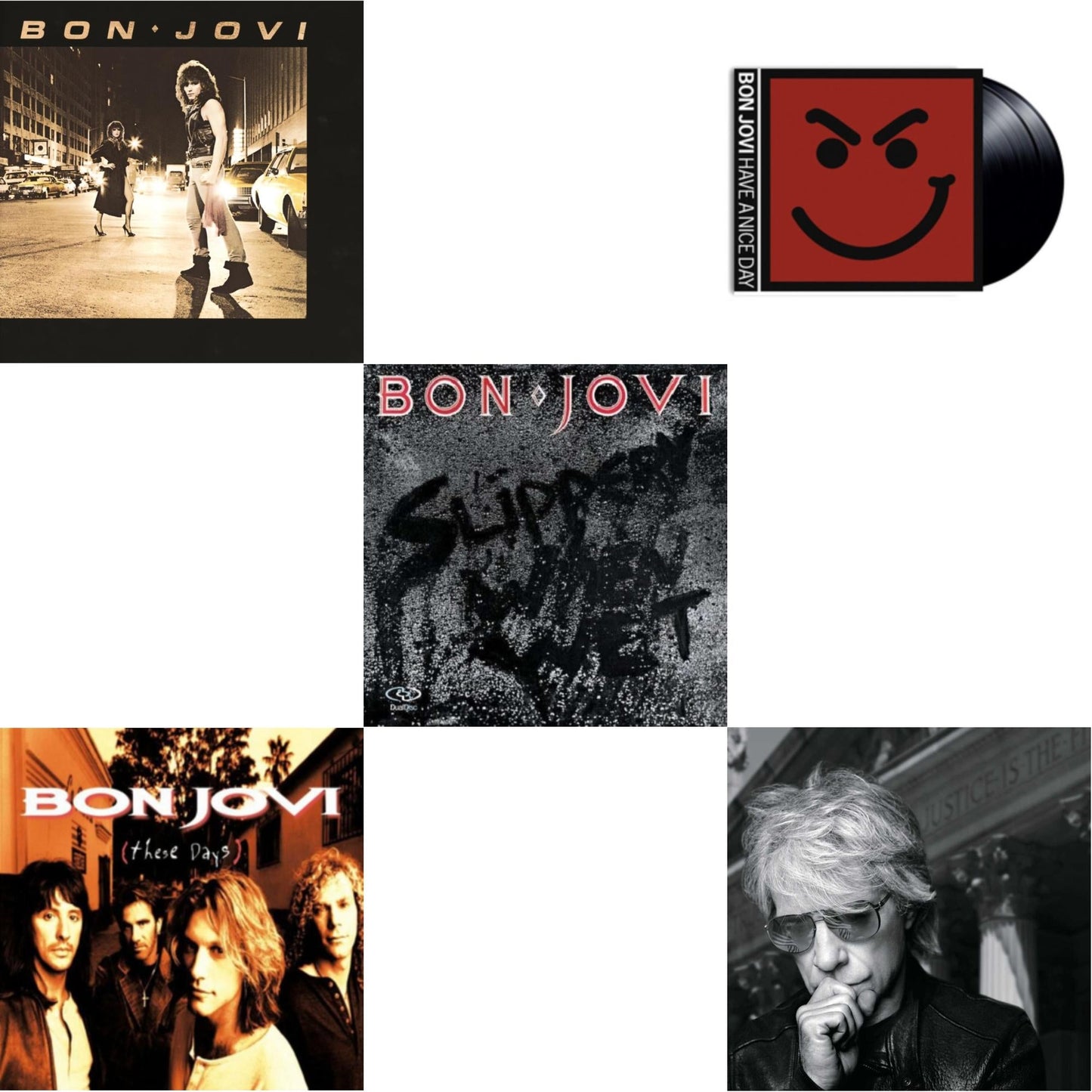 2020 (2LP/Gold Vinyl) & Bon Jovi (180G) & Slippery When Wet (180G) & These Days (180G) & Have A Niceday (180G)
