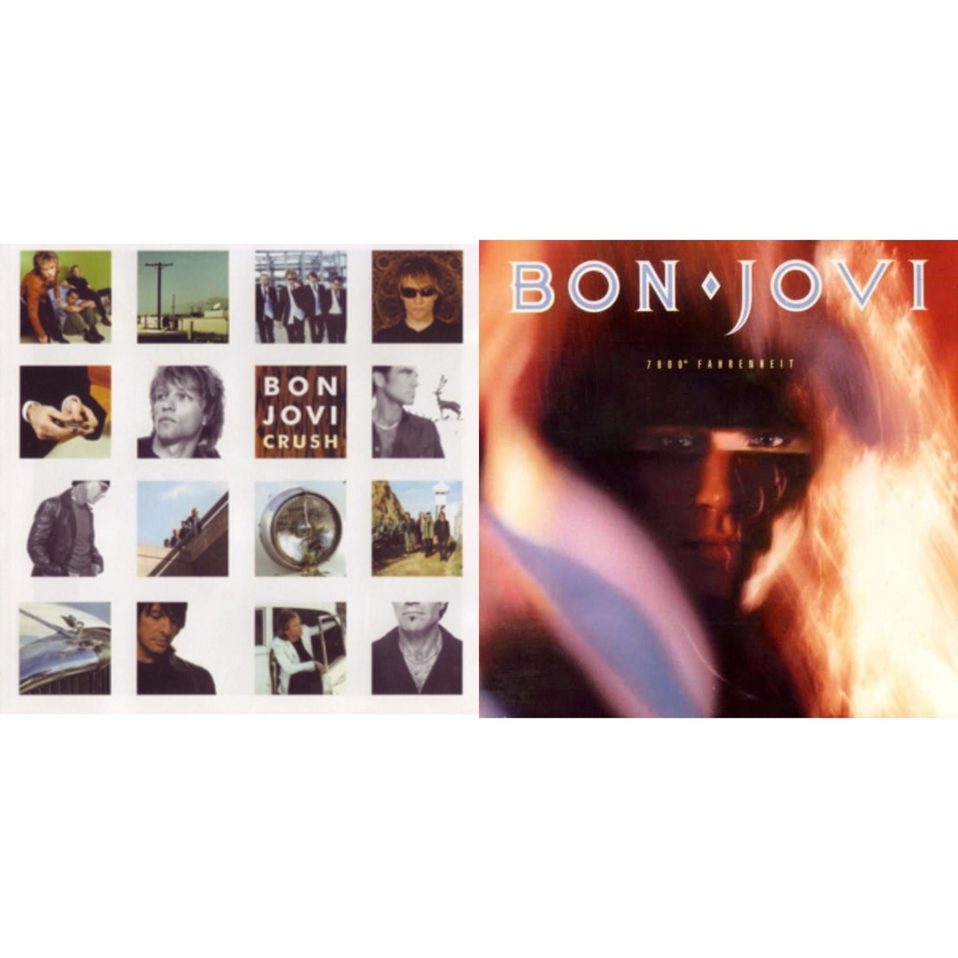 This is a 2 LP Vinyl SKU bundle.
1.This LP Vinyl is brand new.Format: LP VinylMusic Style: Hard RockThis item's title is: 7800º Fahrenheit (180G)Artist: Bon JoviLabel: ISLAND/UMEBarcode: 602547029201Release Date: 11/4/2016
2.This LP Vinyl is brand new.