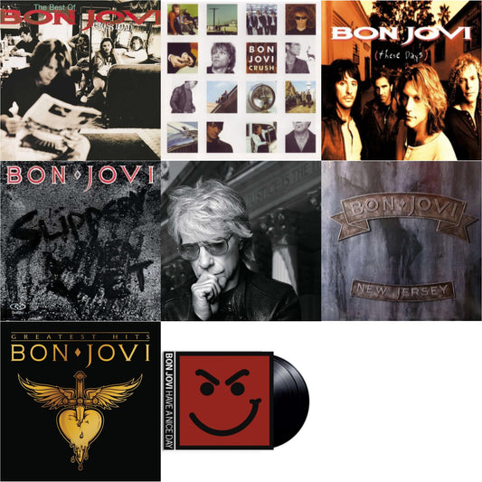 Greatest Hits (2LP) & Cross Road (2LP) & 2020 (2LP/Gold Vinyl) & Slippery When Wet (180G) & New Jersey (180G) & These Days (180G) & Crush (180G) & Have A Niceday (180G)
