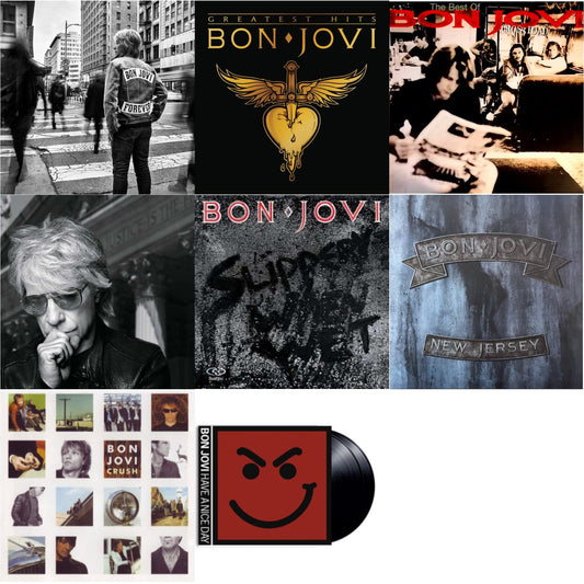 Forever & Greatest Hits (2LP) & Cross Road (2LP) & 2020 (2LP/Gold Vinyl) & Slippery When Wet (180G) & New Jersey (180G) & Crush (180G) & Have A Niceday (180G)