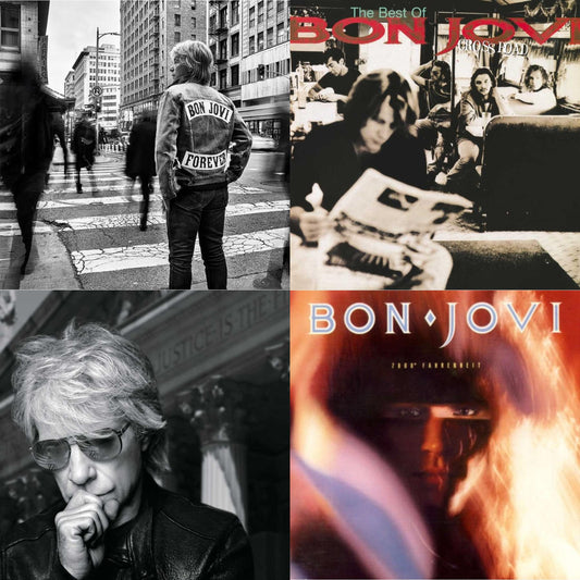 This is a 4 LP Vinyl SKU bundle.
1.This LP Vinyl is brand new.Format: LP VinylThis item's title is: ForeverArtist: Bon JoviBarcode: 602465377019Release Date: 6/7/2024
2.This LP Vinyl is brand new.