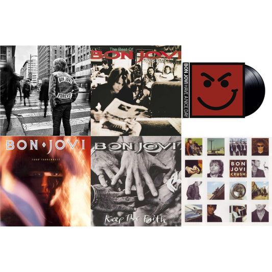 This is a 6 LP Vinyl SKU bundle.
1.This LP Vinyl is brand new.Format: LP VinylThis item's title is: ForeverArtist: Bon JoviBarcode: 602465377019Release Date: 6/7/2024
2.This LP Vinyl is brand new.