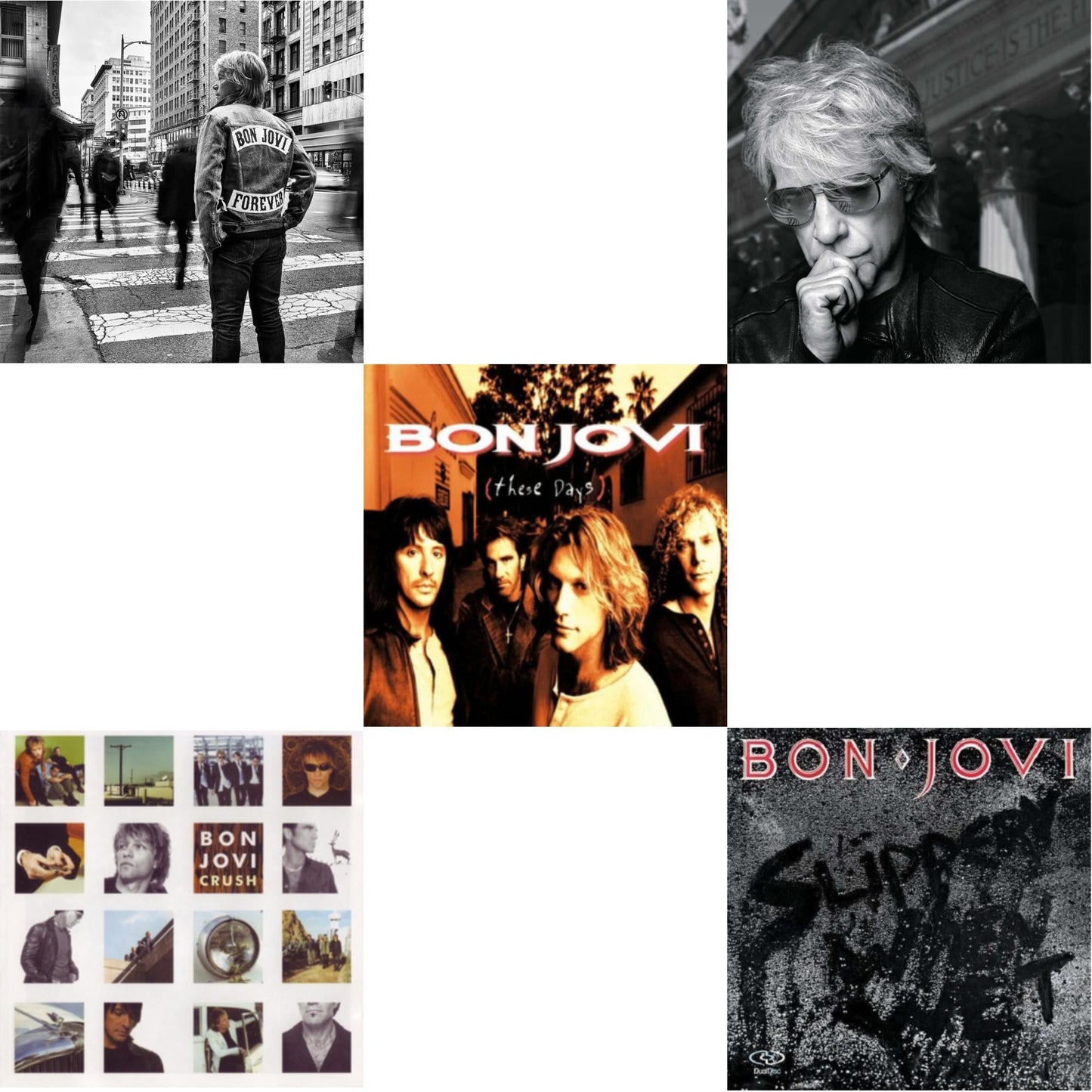 Forever & 2020 (2LP/Gold Vinyl) & Slippery When Wet (180G) & These Days (180G) & Crush (180G)