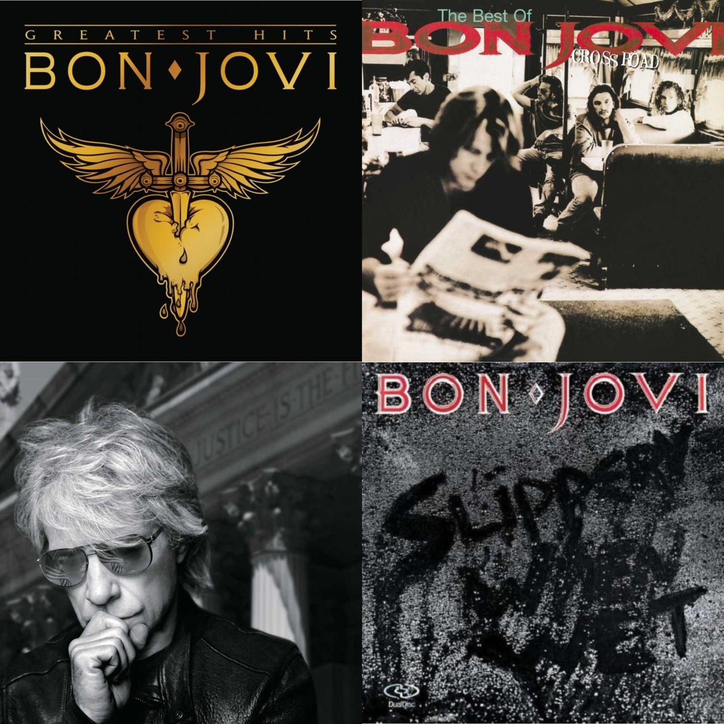 Greatest Hits (2LP) & Cross Road (2LP) & 2020 (2LP/Gold Vinyl) & Slippery When Wet (180G)