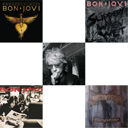 Greatest Hits (2LP) & Cross Road (2LP) & 2020 (2LP/Gold Vinyl) & Slippery When Wet (180G) & New Jersey (180G)