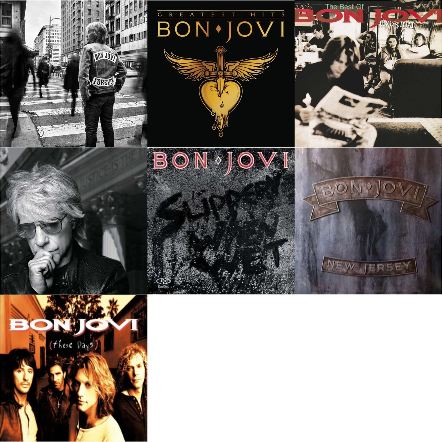 Forever & Greatest Hits (2LP) & Cross Road (2LP) & 2020 (2LP/Gold Vinyl) & Slippery When Wet (180G) & New Jersey (180G) & These Days (180G)