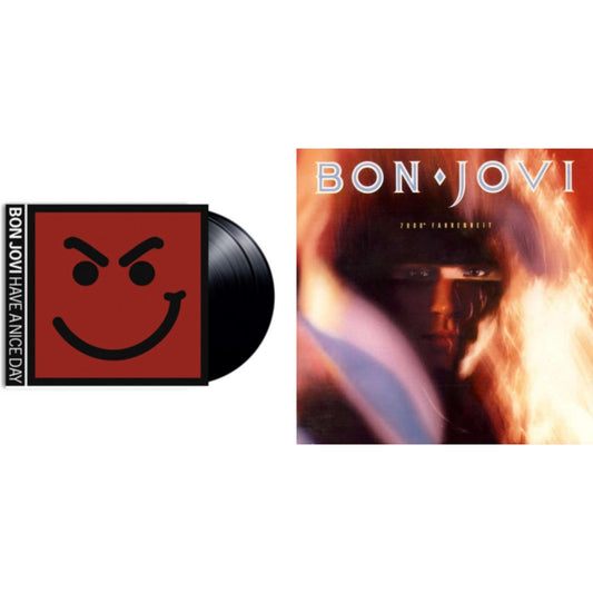 This is a 2 LP Vinyl SKU bundle.
1.This LP Vinyl is brand new.Format: LP VinylMusic Style: Hard RockThis item's title is: 7800º Fahrenheit (180G)Artist: Bon JoviLabel: ISLAND/UMEBarcode: 602547029201Release Date: 11/4/2016
2.This LP Vinyl is brand new.