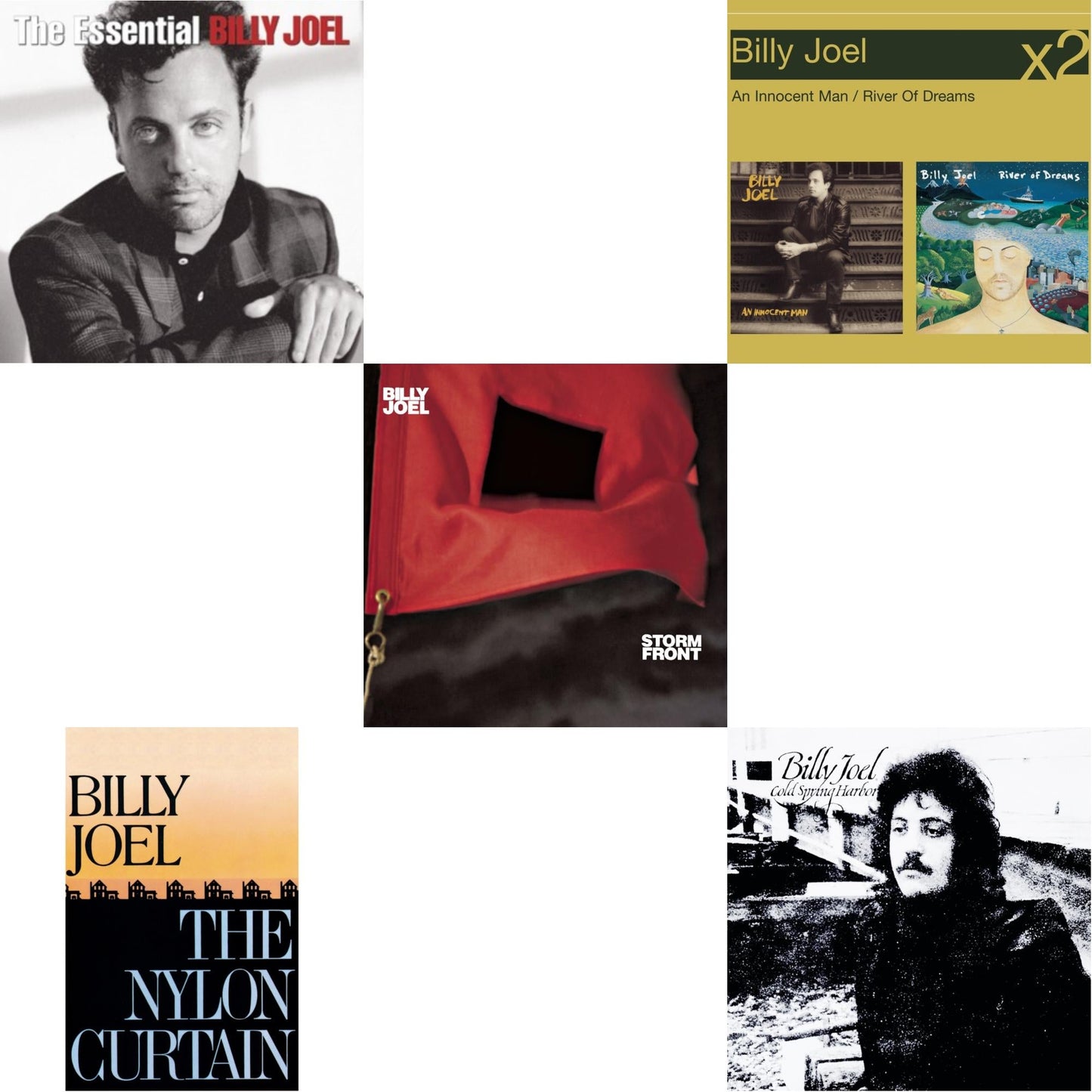 Essential Billy Joel & Nylon Curtain & Stormfront & River Of Dreams & Cold Spring Harbor