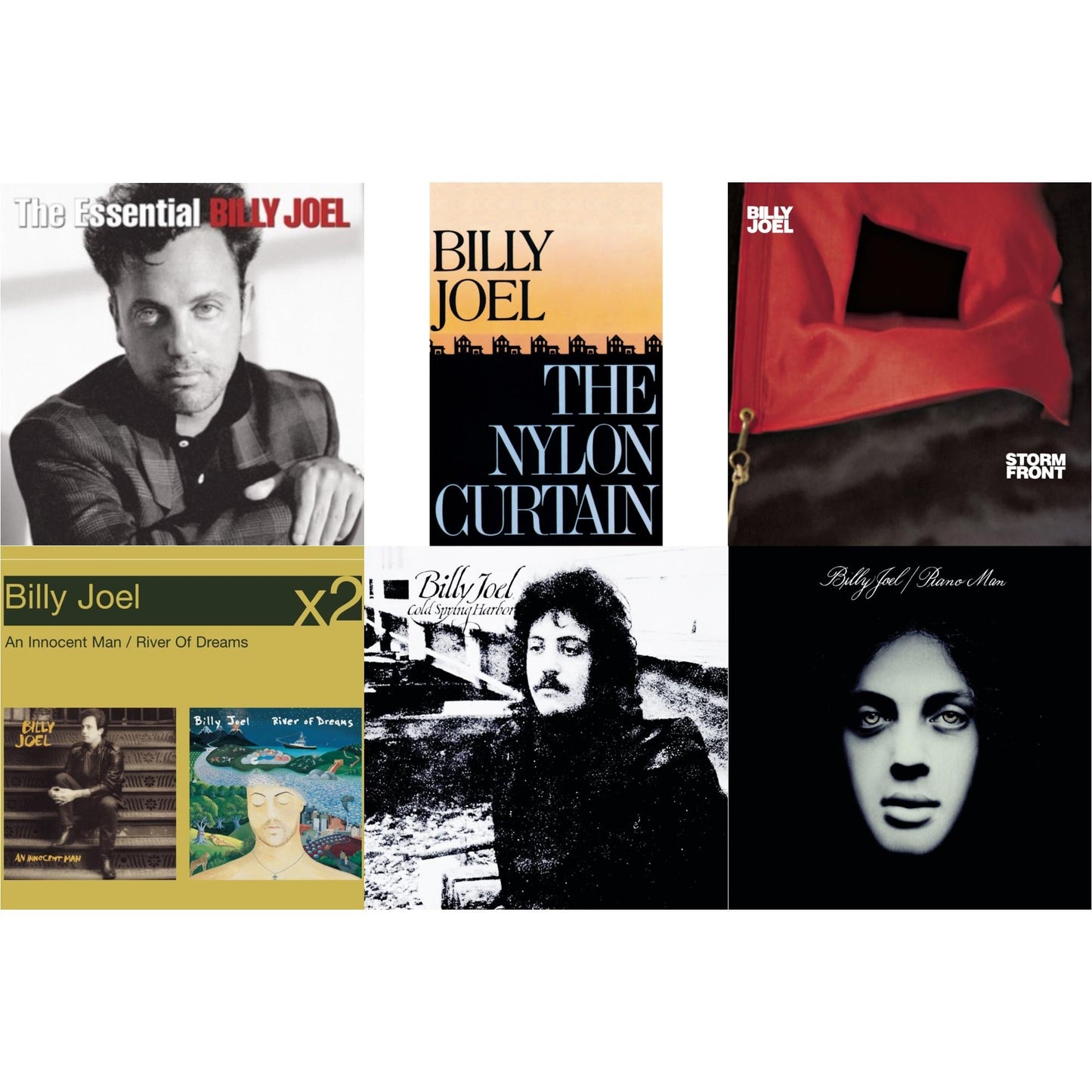 Essential Billy Joel & Nylon Curtain & Stormfront & River Of Dreams & Cold Spring Harbor & Piano Man