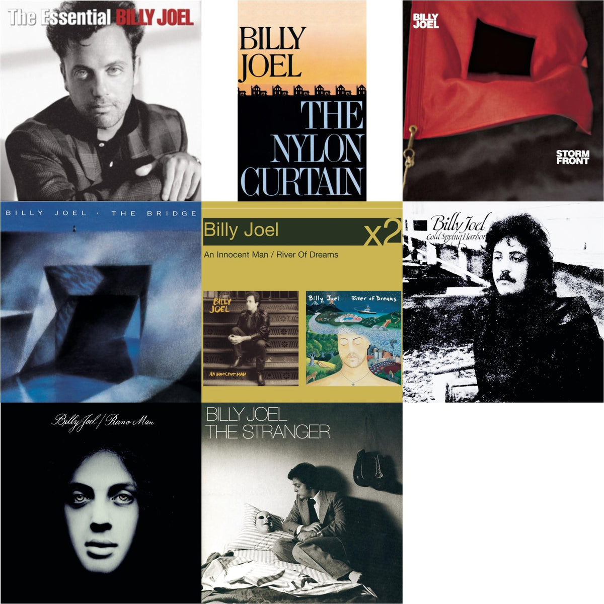 Essential Billy Joel & Nylon Curtain & Stormfront & Bridge & River Of Dreams & Cold Spring Harbor & Piano Man & Stranger