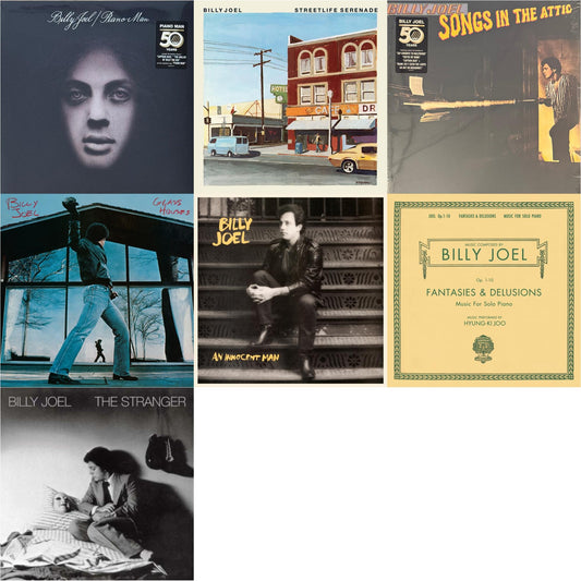 Piano Man & Streetlife Serenade & Songs In The Attic & Glass Houses (140G) & Innocent Man (140G) & Fantasies & Delusions (2LP/140G) & Stranger (180G)