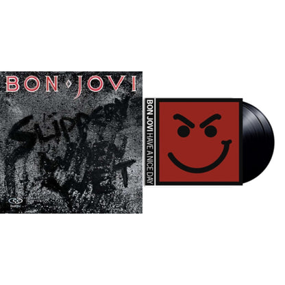 This is a 2 LP Vinyl SKU bundle.
1.This LP Vinyl is brand new.Format: LP VinylMusic Style: Hard RockThis item's title is: Slippery When Wet (180G)Artist: Bon JoviLabel: ISLAND/UMEBarcode: 602547029218Release Date: 11/4/2016
2.This LP Vinyl is brand new.