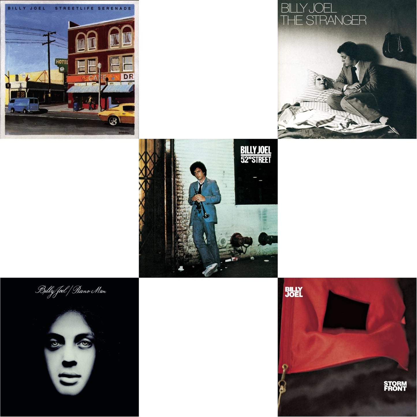 Stormfront & Streetlife Serenade & 52Nd Street & Piano Man & Stranger