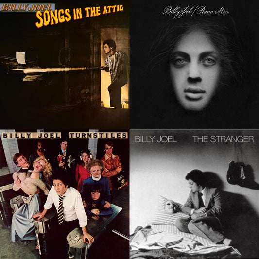 Billy Joel - Piano Man & Turnstiles & Songs In The Attic & Stranger (180G) - LP Vinyl Bundle
