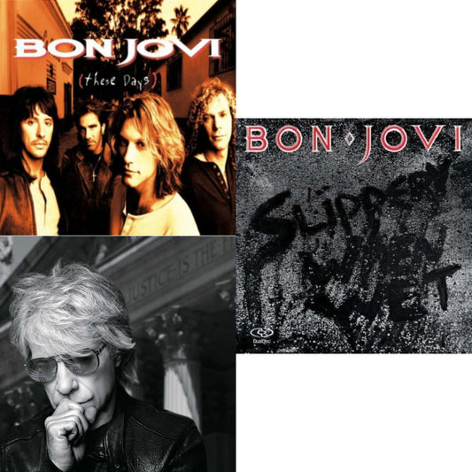 This is a 3 LP Vinyl SKU bundle.
1.This LP Vinyl is brand new.Format: LP VinylMusic Style: Pop RockThis item's title is: These Days (180G)Artist: Bon JoviLabel: ISLAND/UMEBarcode: 602547029454Release Date: 11/4/2016
2.This LP Vinyl is brand new.