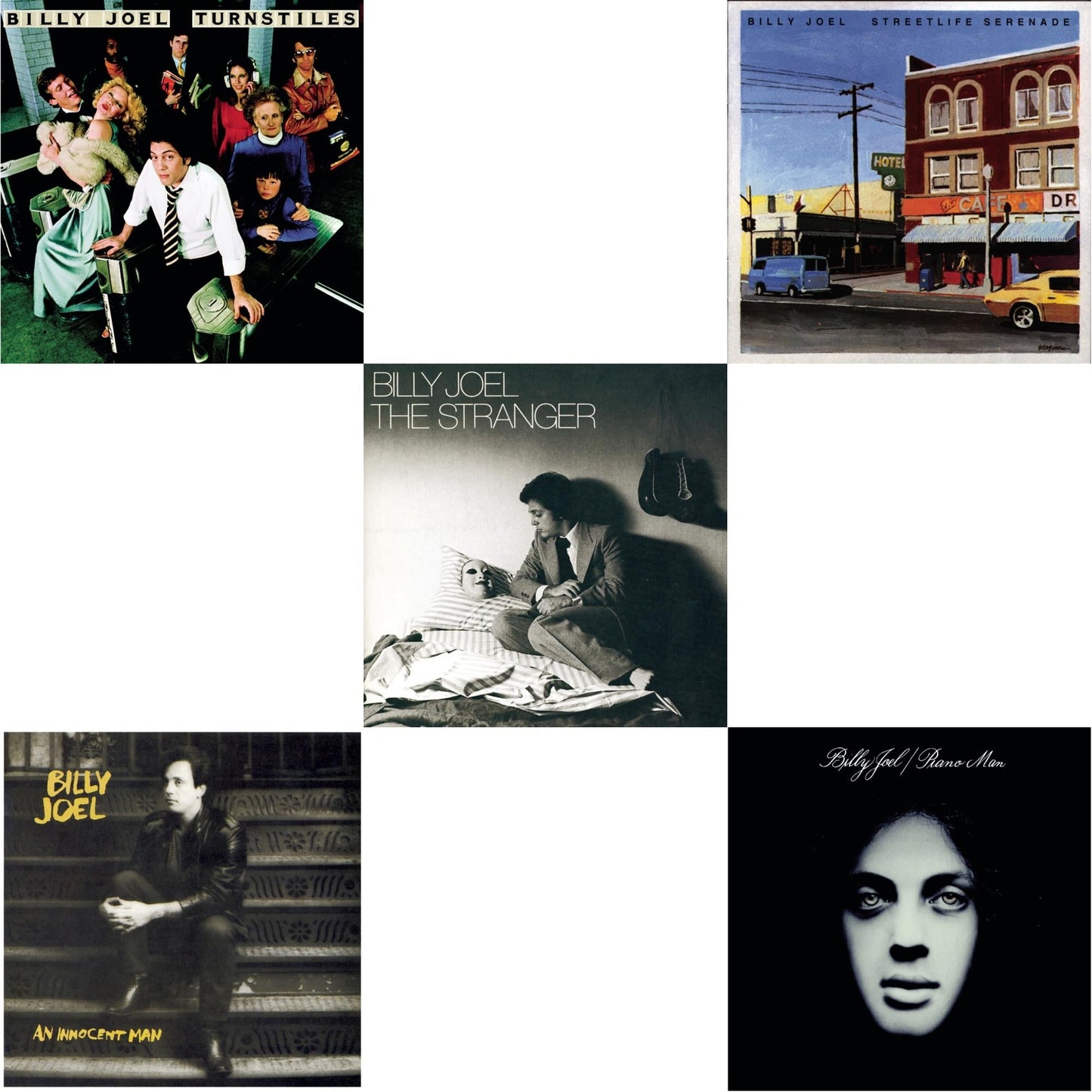 Turnstiles & Streetlife Serenade & An Innocent Man & Piano Man & Stranger