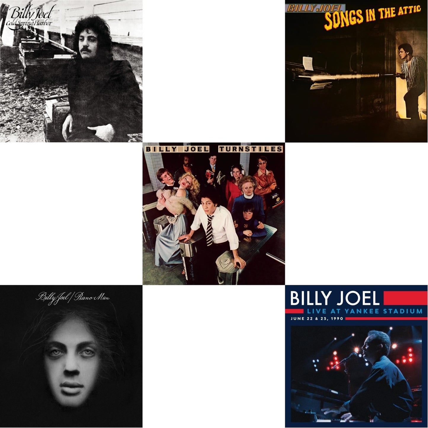 Cold Spring Harbor & Piano Man & Turnstiles & Songs In The Attic & Live At Yankee Stadium (3LP)