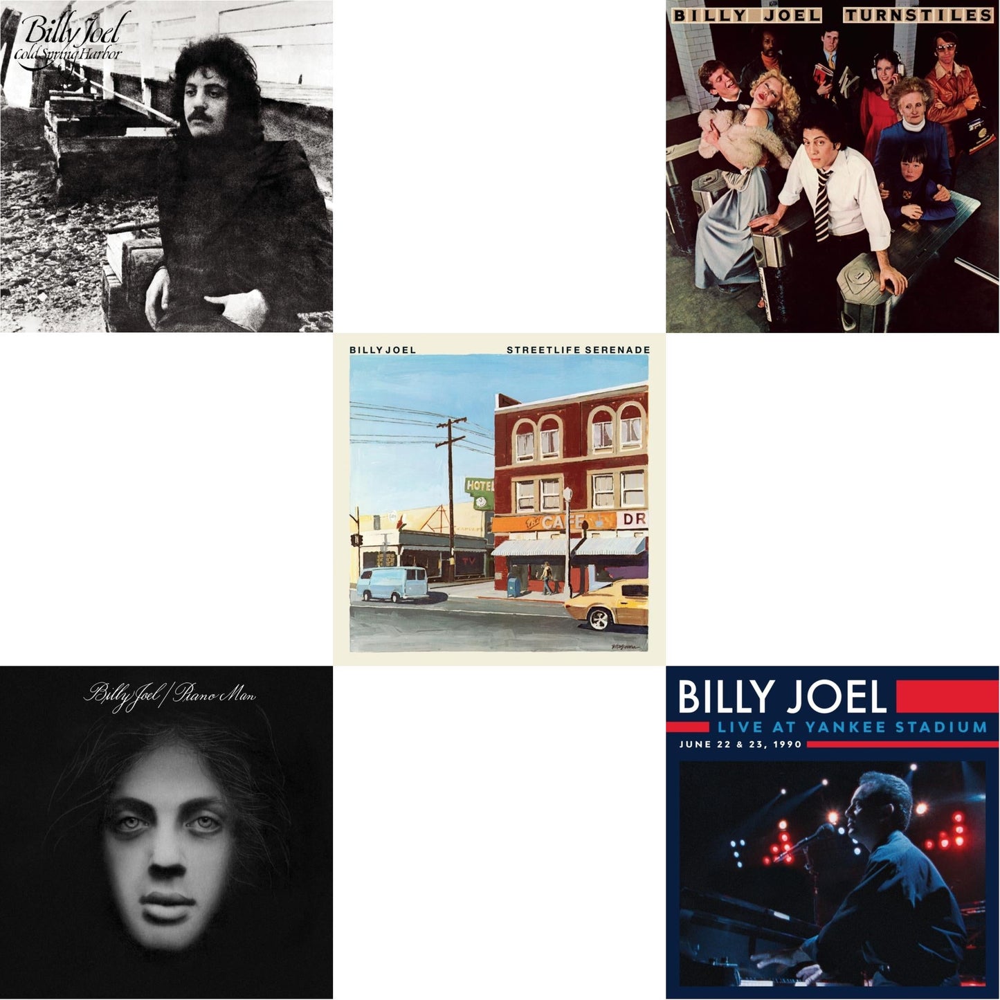Cold Spring Harbor & Piano Man & Streetlife Serenade & Turnstiles & Live At Yankee Stadium (3LP)
