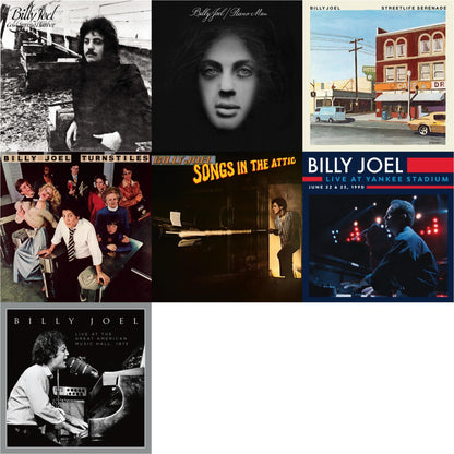Cold Spring Harbor & Piano Man & Streetlife Serenade & Turnstiles & Songs In The Attic & Live At Yankee Stadium (3LP) & Live At The Great American Music Hall – 1975 (2LP)