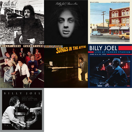 This is a 7 LP Vinyl SKU bundle.
1.This LP Vinyl is brand new.Format: LP VinylMusic Style: Pop RockThis item's title is: Cold Spring HarborArtist: Billy JoelLabel: ColumbiaBarcode: 190759391617Release Date: 4/5/2024
2.This LP Vinyl is brand new.