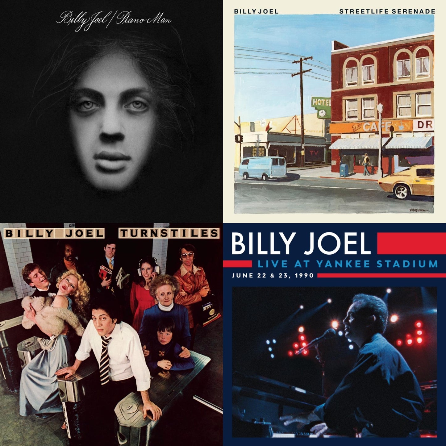 Piano Man & Streetlife Serenade & Turnstiles & Live At Yankee Stadium (3LP)