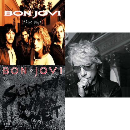 This is a 3 LP Vinyl SKU bundle.
1.This LP Vinyl is brand new.Format: LP VinylMusic Style: Pop RockThis item's title is: These Days (180G)Artist: Bon JoviLabel: ISLAND/UMEBarcode: 602547029454Release Date: 11/4/2016
2.This LP Vinyl is brand new.
