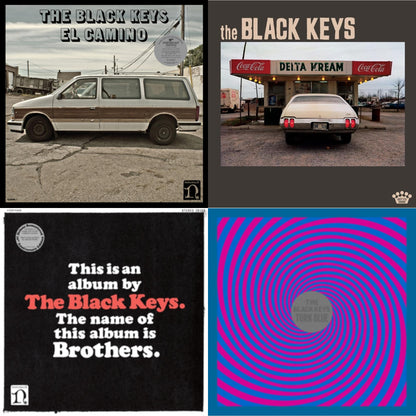This is a 4 LP Vinyl SKU bundle.
1.This LP Vinyl is brand new.Format: LP VinylMusic Style: Alternative RockThis item's title is: El Camino (10Th Anniversary Deluxe Edition/3LP)Artist: Black KeysLabel: NONESUCHBarcode: 075597914382Release Date: 11/5/2021
2.This LP Vinyl is brand new.