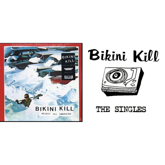 Bikini Kill - Reject All American (Dl Code) & Singles (Dl Code) - LP Vinyl Bundle